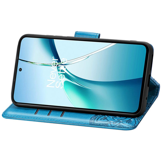 Klopové pouzdro pro Xiaomi Redmi Note 14 4G, Butterfly, modré
