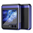 Pouzdro pro Samsung Galaxy Z Flip7 FE / Z Flip6, PC Case, transparentní / modré