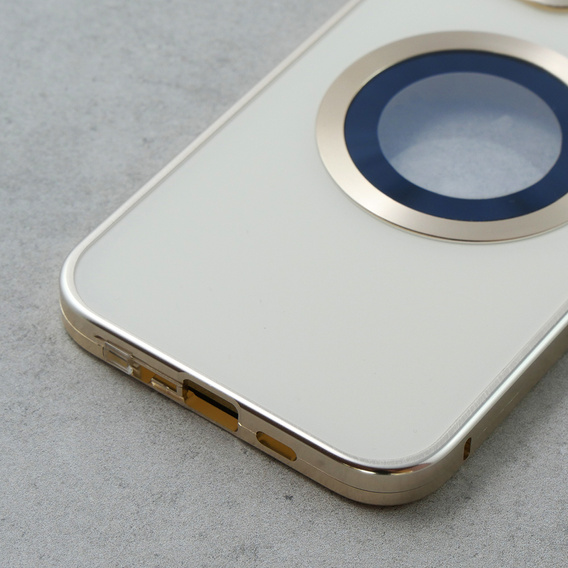 Magnetické pouzdro Dual Glass MagSafe pro iPhone 11, zlaté