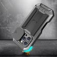 Pouzdro pro iPhone 16 Pro Max, R-JUST CamShield Slide, pancéřované, černé