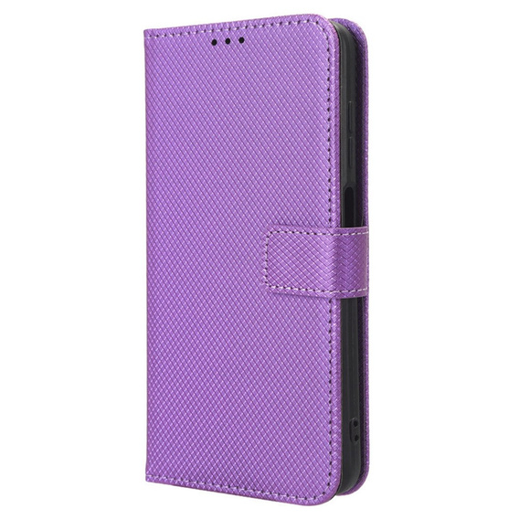 Klopové pouzdro pro Oppo Reno 12, Wallet Smart Magnet, fialové