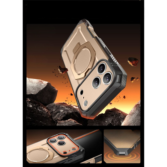 Pouzdro Supcase pro iPhone 17 Pro Max, Unicorn Beetle Grip Mag, Desert Gold