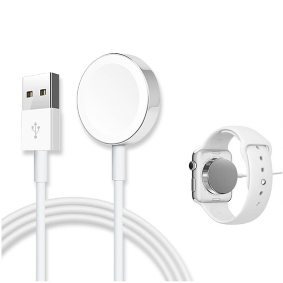 Indukční nabíječka pro Apple Watch, bílá