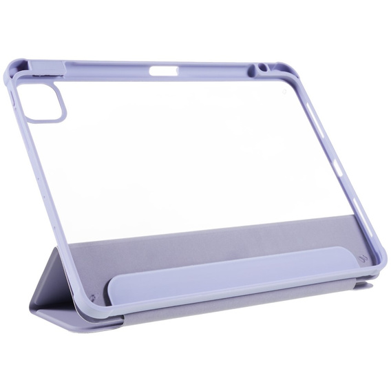 Pouzdro pro iPad Pro 11 2022 / 2021 / 2020 / 2018, Smartcase Hybrid, se slotem na stylus, fialové