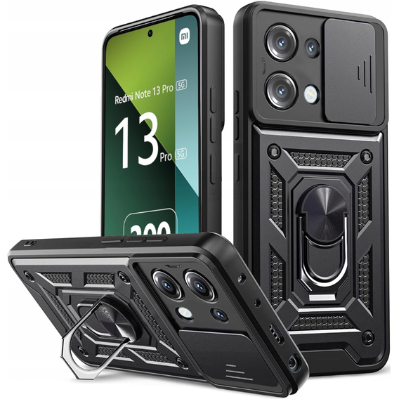 Pouzdro pro Xiaomi Redmi Note 13 Pro 5G, CamShield Slide, černé