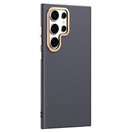 Kožené pouzdro pro Samsung Galaxy S25 Ultra, leather hybrid, šedé