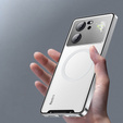 Ochranné pouzdro na fotoaparát pro Xiaomi 13T / 13T Pro, CamShield MagSafe, průhledná / stříbrná
