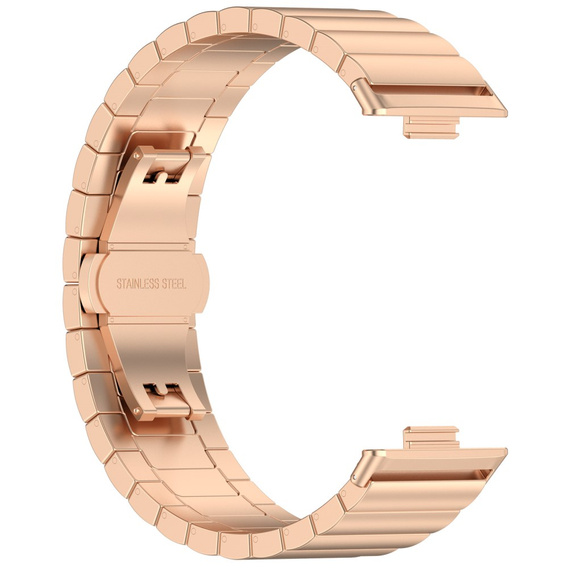 Ocelový náramek pro Huawei Watch Fit 4 / 4 Pro / 3, růžový