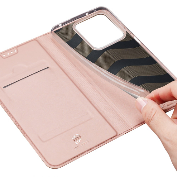 Pouzdro Dux Ducis pro Xiaomi Redmi Note 13 5G, Skinpro, růžové rose gold