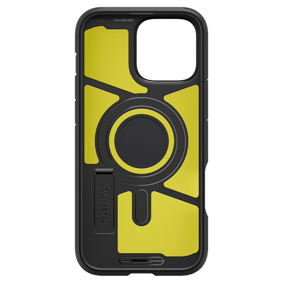 Pouzdro Spigen pro iPhone 16 Pro Max, Tough Armor Mag MagSafe, černé + 9H tvrzené sklo