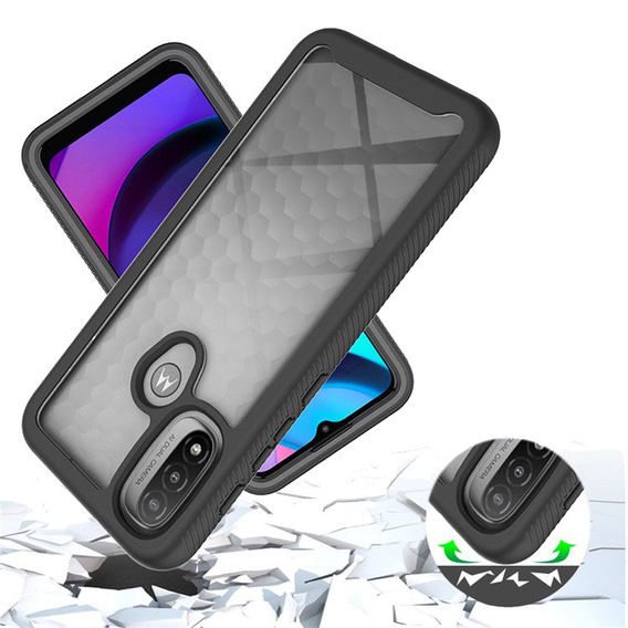 Pouzdro pro Motorola Moto E20, Shockproof, s fólií, modré