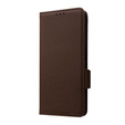 Klopové pouzdro pro Xiaomi Redmi Note 12 5G / POCO X5 5G, Wallet Litchi Magnet, hnědé
