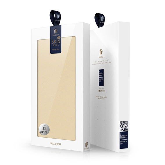 Pouzdro Dux Ducis pro Samsung Galaxy A14 4G/5G, Skinpro, zlaté