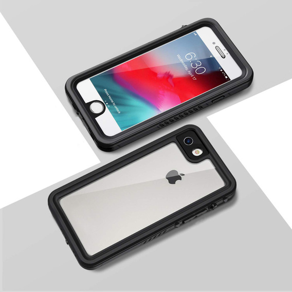 Vodotěsné pouzdro IP68 pro iPhone 7/8/SE 2020/SE 2022, černé