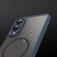 Pouzdro pro Samsung Galaxy S25 Edge, Kickstand Matt Case, pro MagSafe, modré + sklo na displej