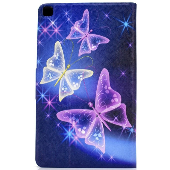 Pouzdro pro Samsung Galaxy Tab A7 10.4 2020 T500 T505, butterflies, fialové
