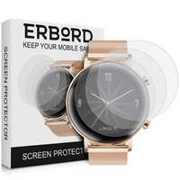 3x ERBORD Hydrogelová fólie pro Huawei Watch GT 2 42mm