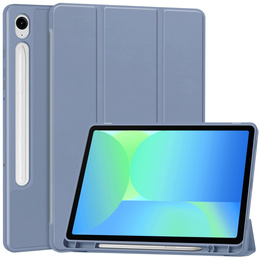 Pouzdro pro Samsung Galaxy Tab S10 FE+ Plus, Smartcase s prostorem pro stylus, námořnicky modré