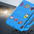 Dětské pouzdro pro Samsung Galaxy Tab S10+ Plus, Cute Patterns, se stojánkem, modré