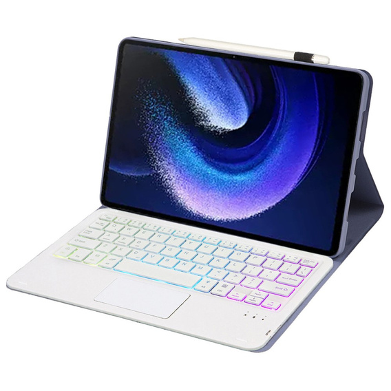 Pouzdro + klávesnice Xiaomi Pad 6 / 6 Pro, with touchpad, fialové