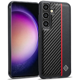 Pouzdro LC.IMEEKE Carbon Fiber pro Samsung Galaxy S26, černé