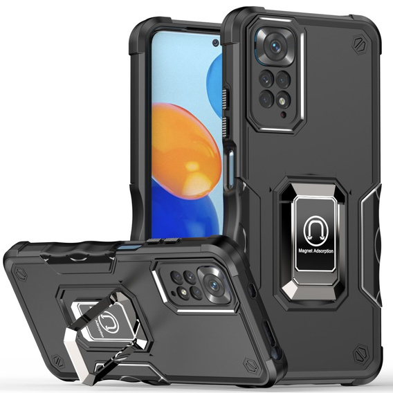 Pouzdro pro Xiaomi Redmi Note 11 / 11S, Dual-Layer Armor, černé