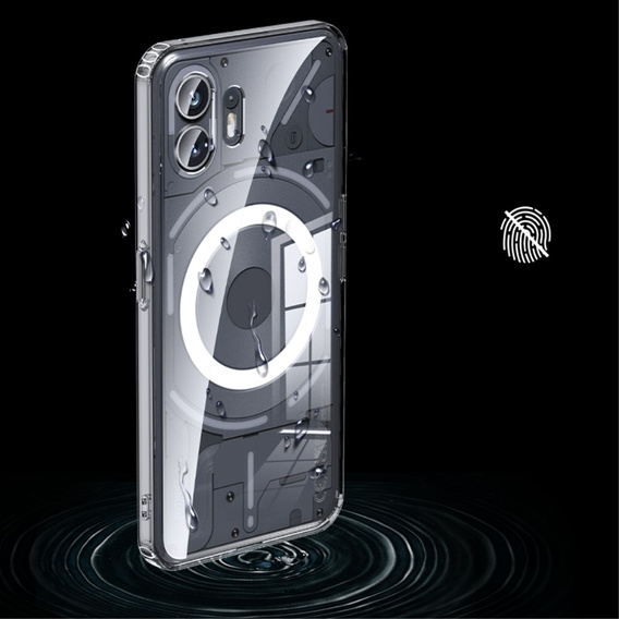 Pouzdro pro Nothing Phone 2, Fusion Hybrid Case, pro MagSafe, průhledné