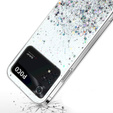 Pouzdro pro Xiaomi Poco M4 Pro 4G, Glittery, stříbrné