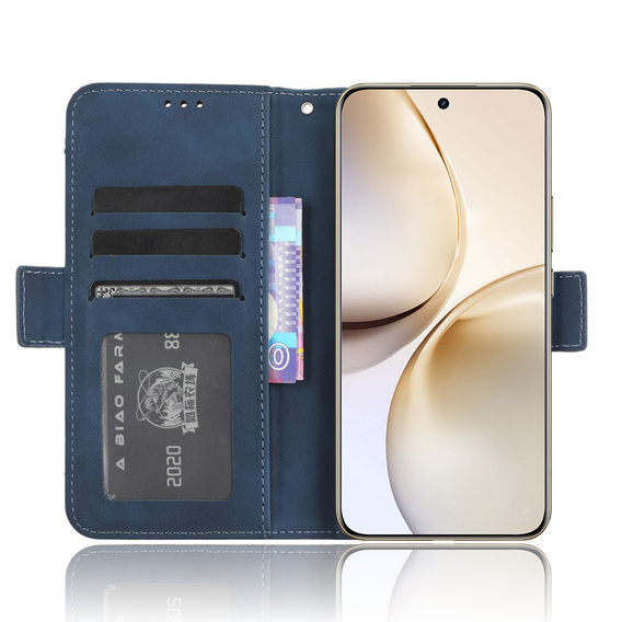 Klopové pouzdro pro Realme 14 Pro 5G, Card Slot, námořnicky modré