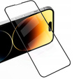 2x tvrzené sklo pro iPhone 14 Pro Max, ERBORD 3D pro celý displej