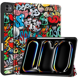 Pouzdro pro iPad Pro 13" 2024 (7 gen.), Smartcase, graffiti