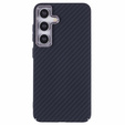 Pouzdro pro Samsung Galaxy S25+ Plus, Carbon Fiber MagSafe, černé