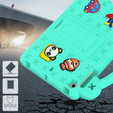 Dětské pouzdro pro iPad mini 7.9" 2019/2015/2014/2013/2012 (5/4/3/2/1 gen.), Cute Patterns, se stojánkem, zelené