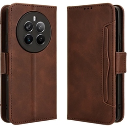 Klopové pouzdro pro Realme 12 Pro 5G / 12 Pro+ 5G, Card Slot, hnědé