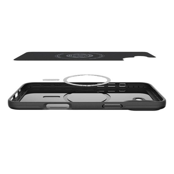 Pouzdro Spigen pro iPhone 16 Plus, Thin Fit Mag, šedé + 9H tvrzené sklo