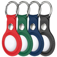4x pouzdro pro Apple AirTag, PU Leather Grain, 4 barvy