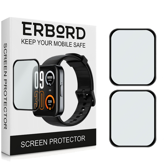 2x hybridní sklo ERBORD pro Realme Watch 3 Pro