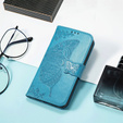 Klopové pouzdro pro Motorola Moto G15 / Motorola Moto G15 Power, Butterfly, modré