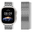 Ocelový náramek pro Apple Watch 1/2/3/4/5/6/7/8/SE/ULTRA 42/44/45/49 MM - šedý