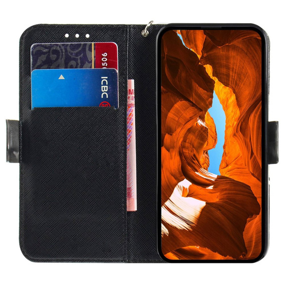 Klopové pouzdro pro Motorola Moto E22 / E22i, Wallet mandala, bílé