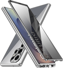 Pouzdro pro Samsung Galaxy S25 Ultra, Privacy Dual Glass, stříbrné