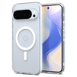 Spigen Ultra Hybrid MagSafe pouzdro pro Google Pixel 10 Pro XL, čiré/bílé