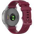 Pasek Silikonowy 18mm do Garmin Vivomove 3S / Vivoactive 4S, Wine Red