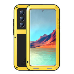 Pouzdro Love Mei pro Samsung Galaxy S22 Ultra, armored without glass, žluté