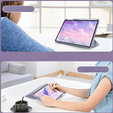 Pouzdro pro Apple iPad Air 11" 6 gen. 2024, Smartcase Hybrid, se slotem na stylus, Marble fialové