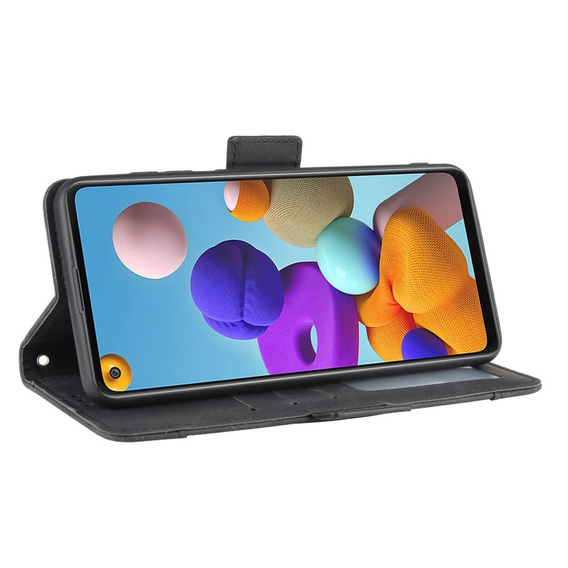 Klopové pouzdro pro Samsung Galaxy A21S, Card Slot, černé
