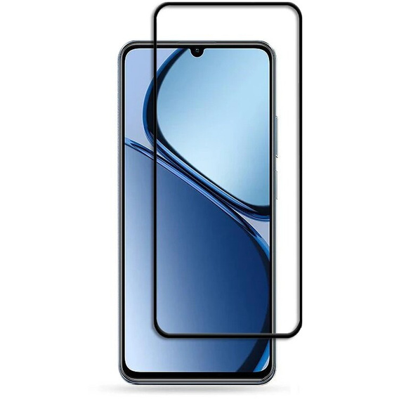 3D tvrzené sklo pro Realme C61, černý rámeček
