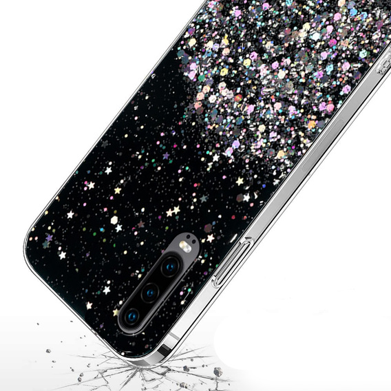 Pouzdro pro Huawei P30, Glittery, černé