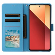 Klopové pouzdro pro Xiaomi Redmi Note 13 Pro 4G / Xiaomi Redmi Note 14S / Xiaomi Poco M6 Pro 4G, Wallet, Marble modré