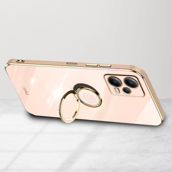 Pouzdro pro POCO X5 Pro 5G, Electro Ring, růžové rose gold
